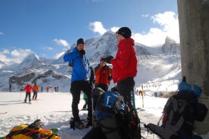 Breithorn im Hintergrund
