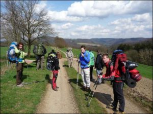 Outdoorer auf dem Limes