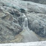 Wasserfall auf dem Morteratschgletscher