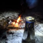 Caldera Keg F vor dem Lagerfeuer
