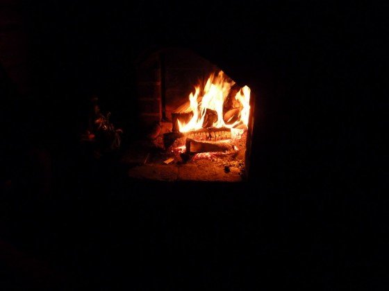Feuerstelle in Finland