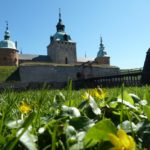 Blumen vor dem Schloss in Kalmar