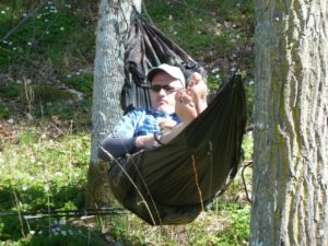 Poul mit Hammock beim C2C