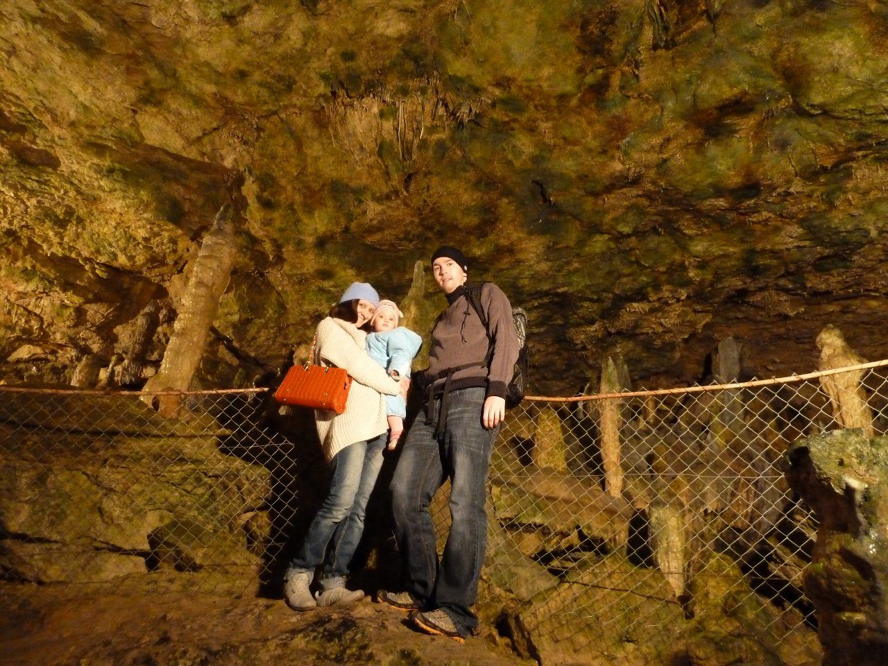 Höhlenforscher Familie