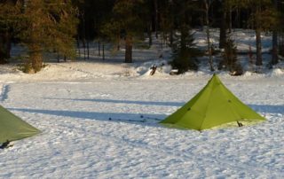 Pyramid Shelters im Winter