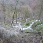Die Ausläufer des Wasserfalls