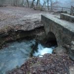 Kleine Brücke vor dem Wasserfall