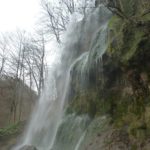 Nahaufnahme des Uracher Wasserfalls