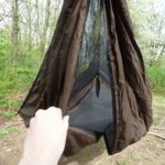 Buttom Entry der Hennessy Hammock
