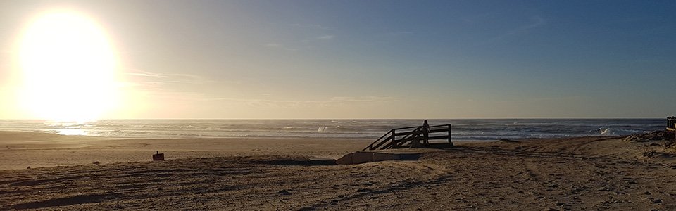 Nachhaltigkeit - Sonnenuntergang am Strand